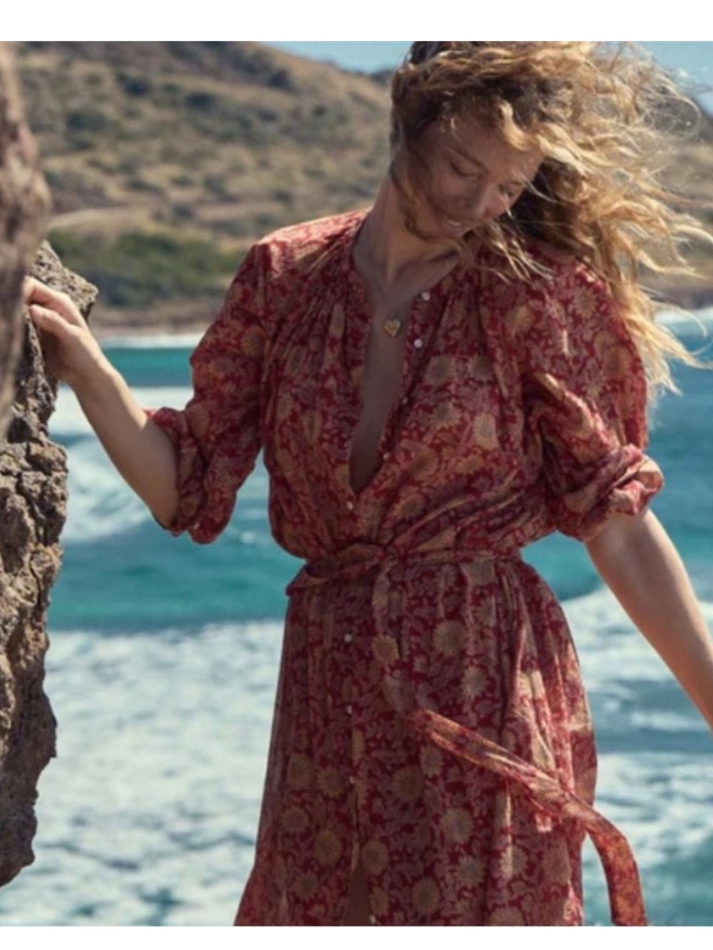 Doen Joan dress in desert blooms XS